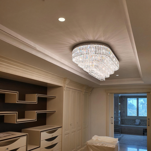 Custom Crystal Dressing Room Chandelier Bespoke Home Lighting UK