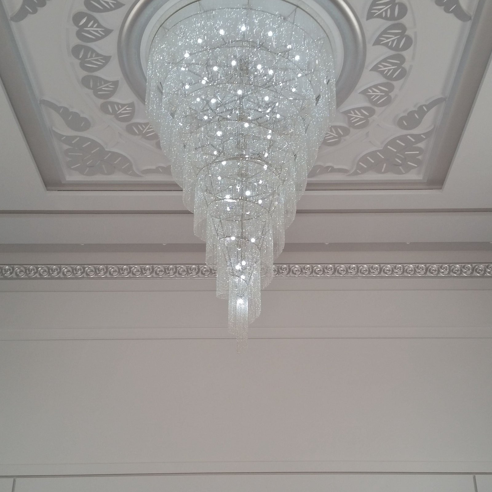 Twister Ceiling Crystal Chandelier Set with Matching Waterfall Wall Twister Lights