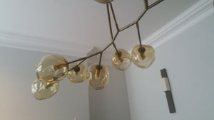 Murano Glass Bubble Dining Room Chandelier 1.8m Long