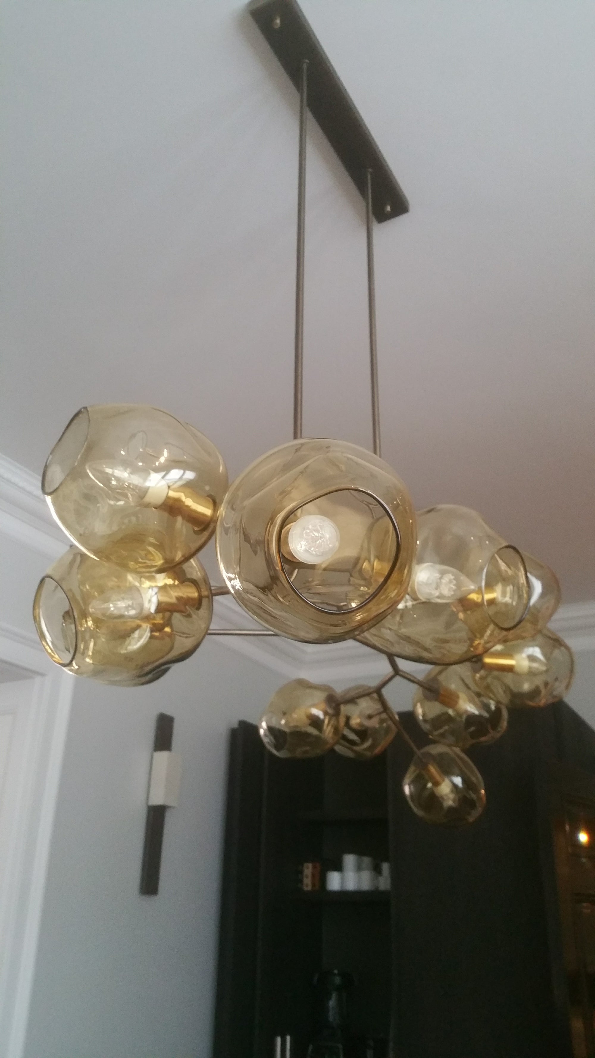 Murano Glass Bubble Dining Room Chandelier 1.8m Long