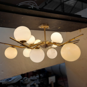 Blown Mid-Century Styled Murano Glass Ceiling Fixture and Pendant Lights
