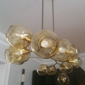 Murano Glass Bubble Dining Room Chandelier 1.8m Long