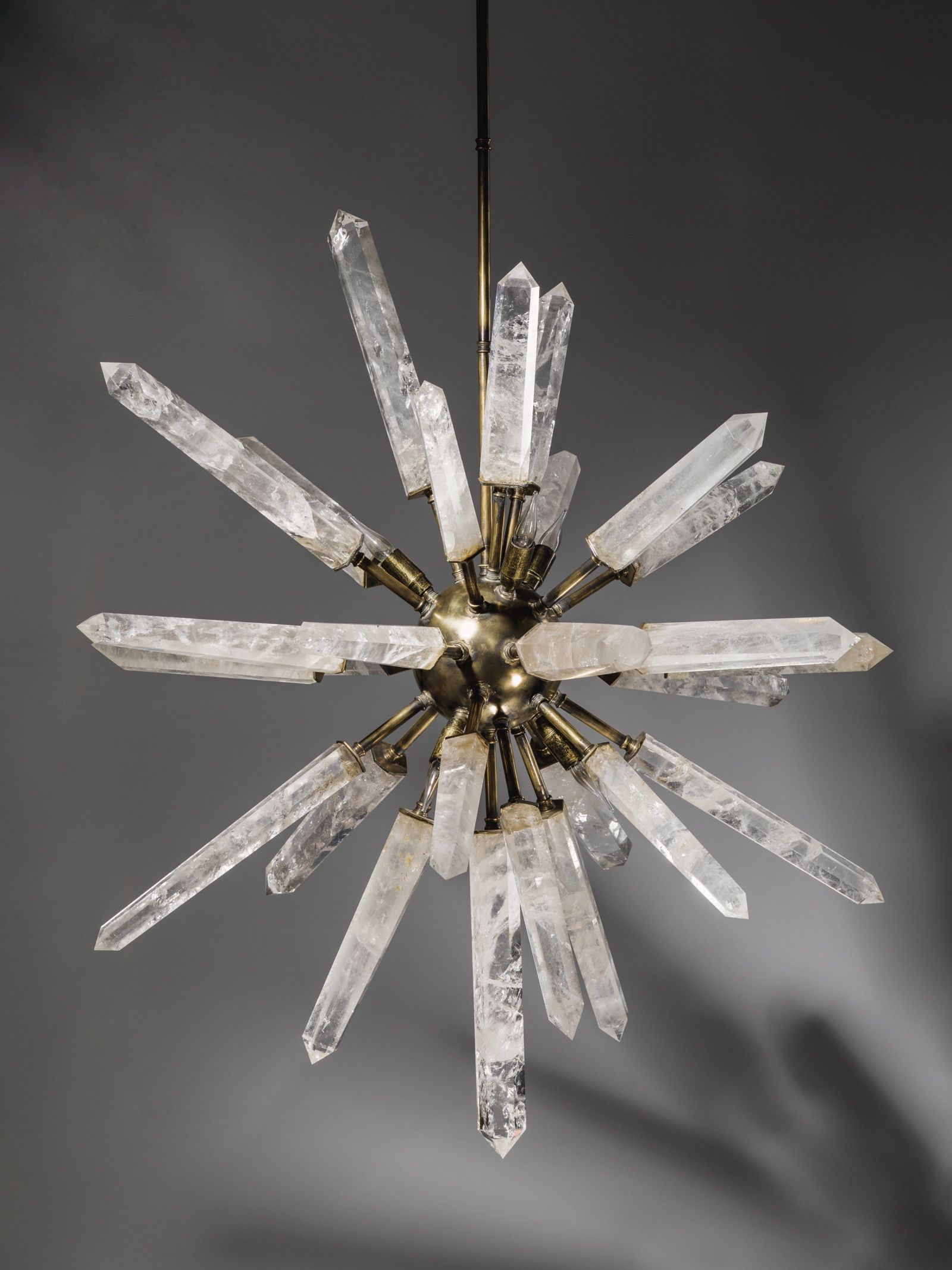 Starburst Quartz Rock Crystal Chandelier Sputnik-style Chandelier with custom option